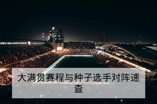 大满贯赛程与种子选手对阵速查